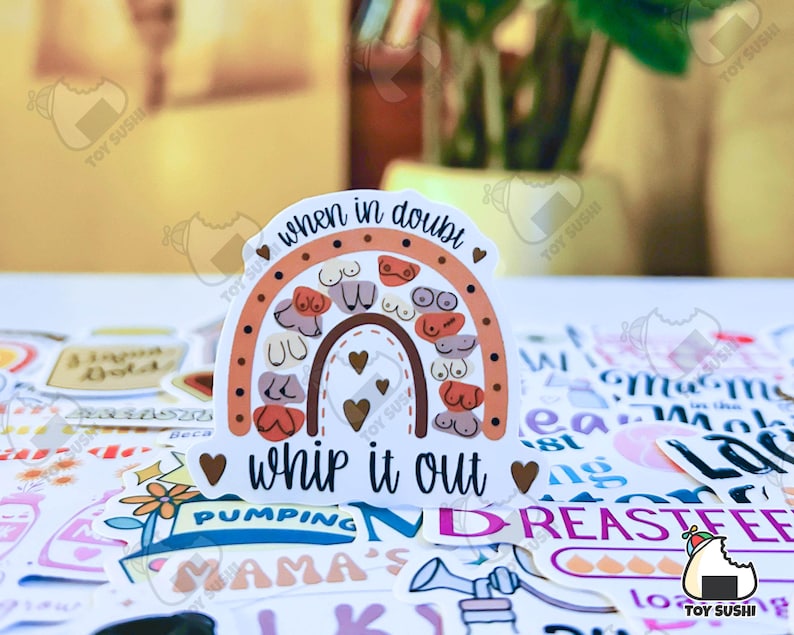 50 pcs "Breastfeeding Matters" Sticker Pack | Lactation Consultant | New Mom Gift Box | New Mom Card | Breast Pump | Expecting Mom Gift image 4