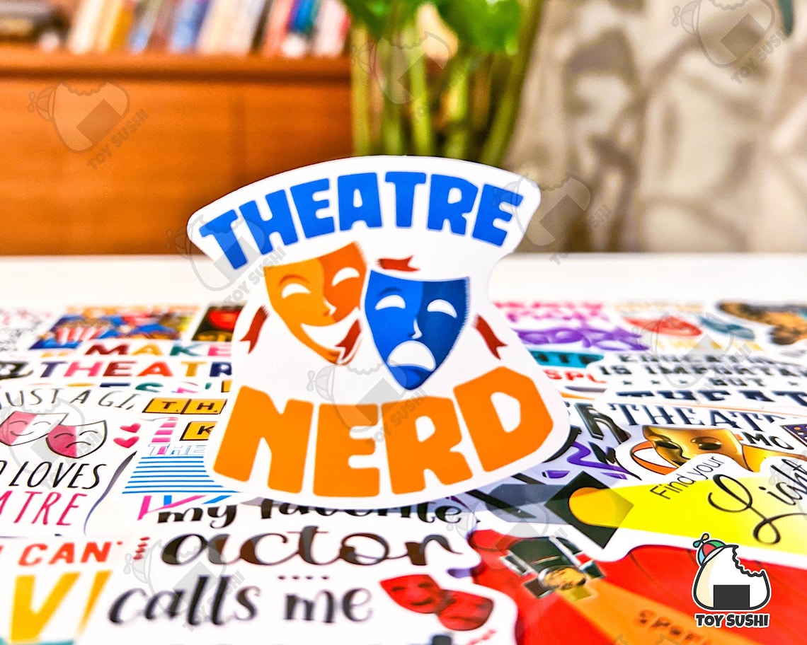 50 Pcs drama Theatre Vinyl Stickers Pack Acting Mask Decal Theater 50-pcs-drama-theatre-vinyl-stickers-pack-acting-mask-decal-theater