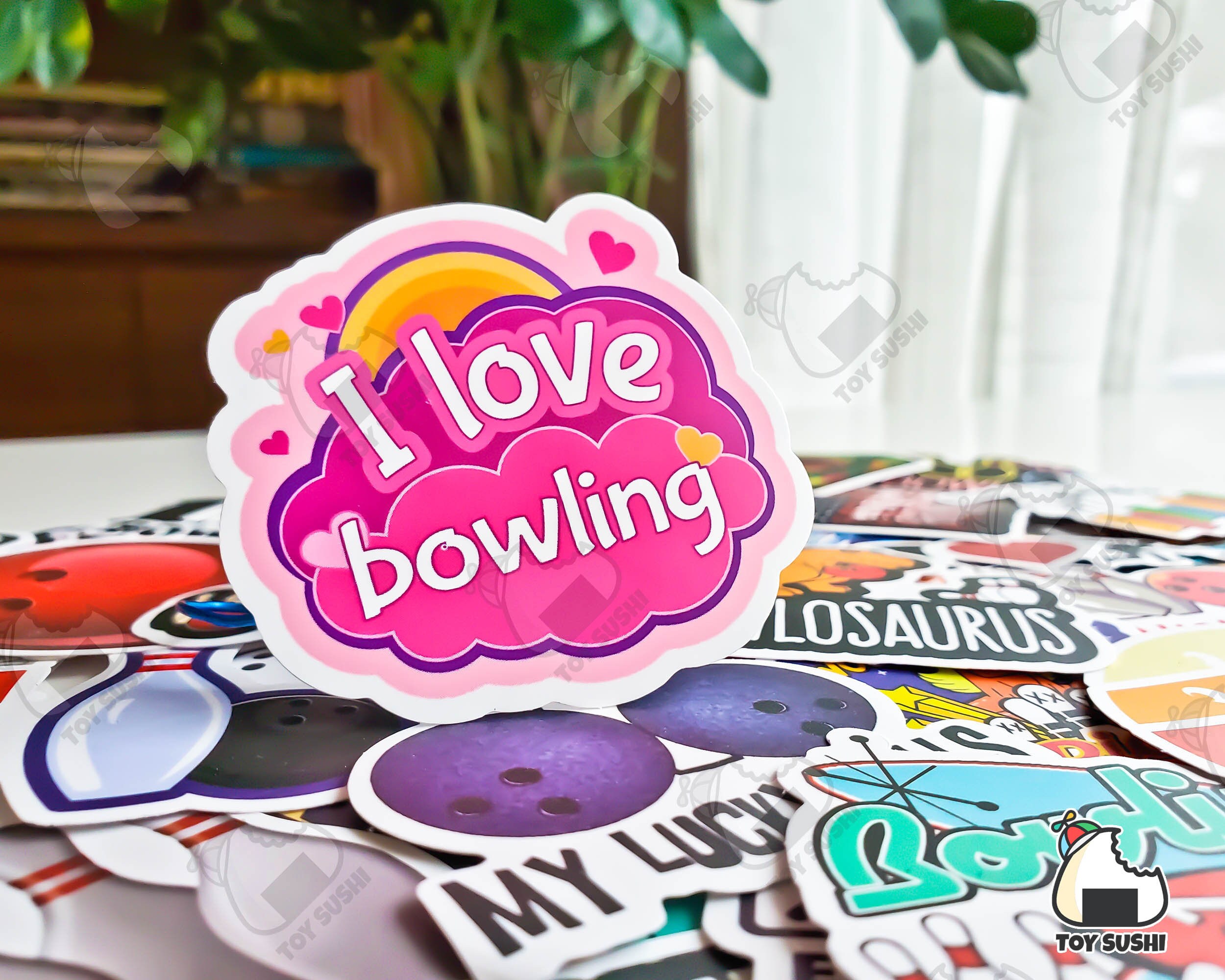 50 Pcs bowling Sticker Pack Bowler Strike Etsy