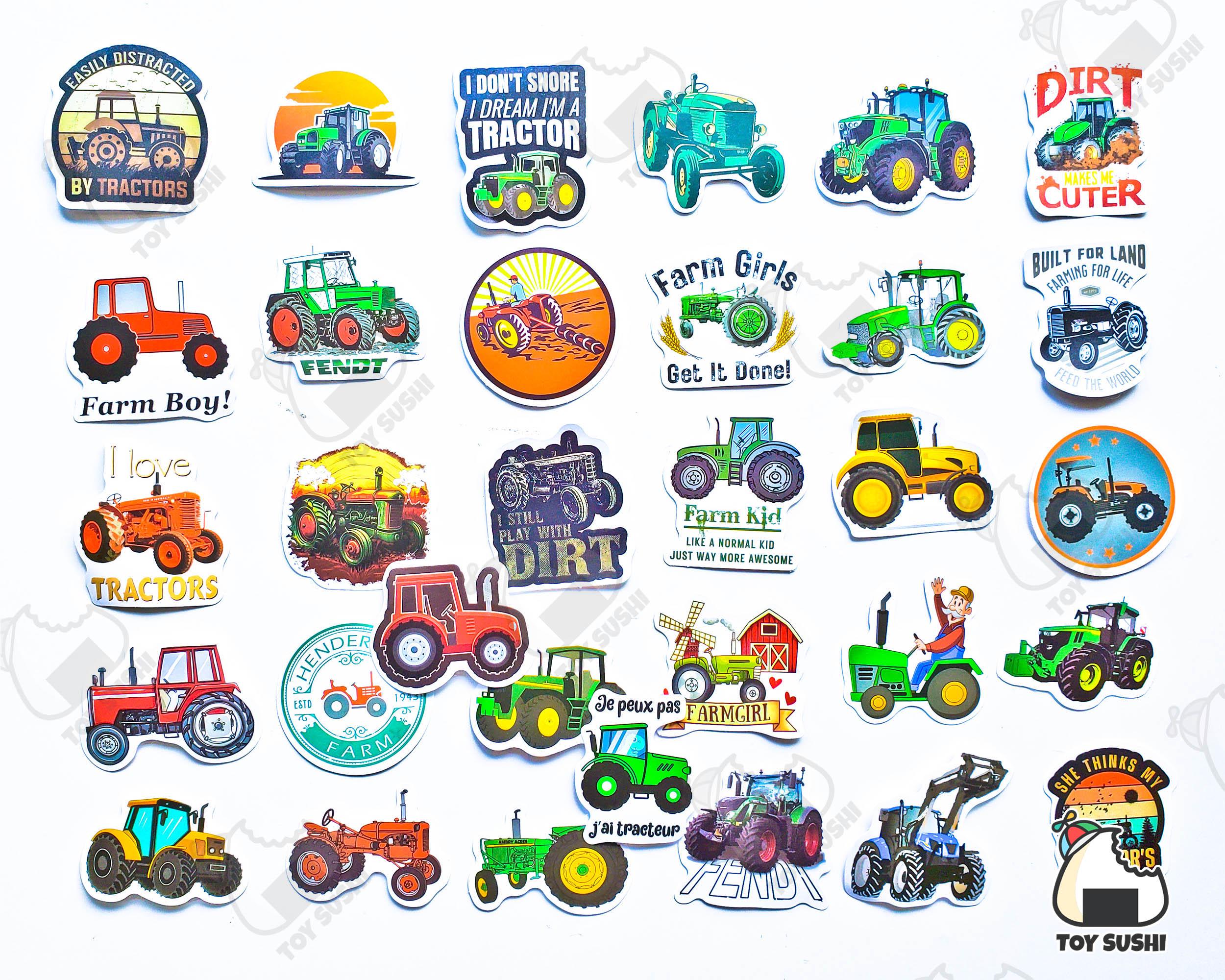 Model Tractor Stickers 60 Pcs