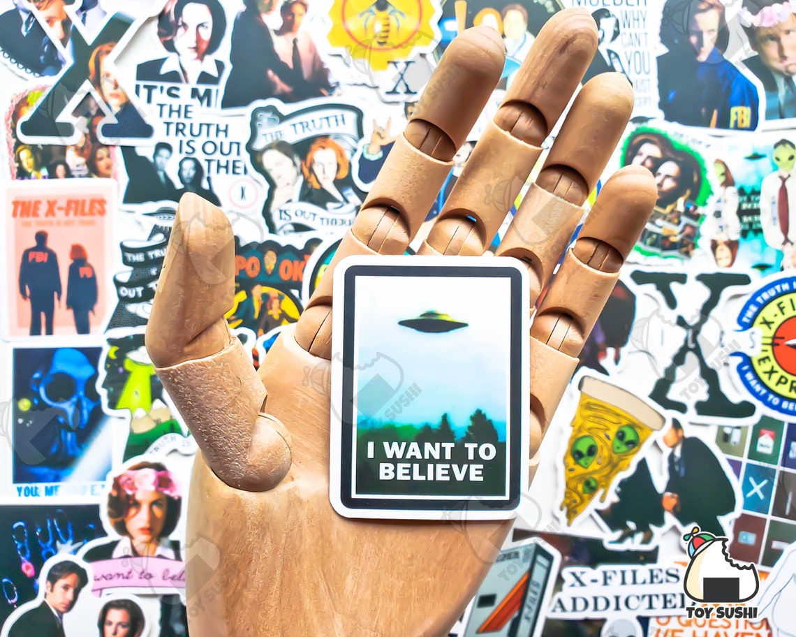 50 Pcs xfiles Sticker Pack Conspiracy Sci Fi Etsy