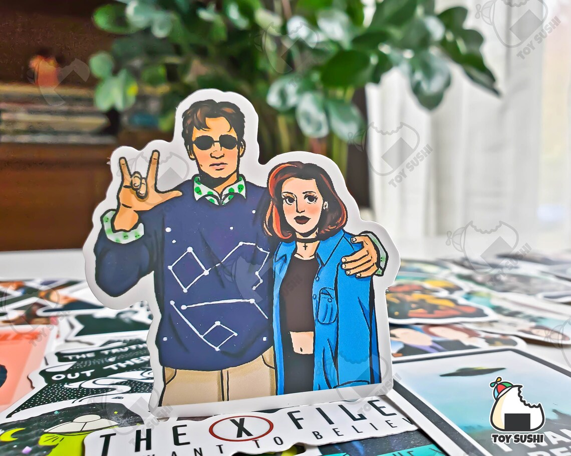 50 Pcs xfiles Sticker Pack Conspiracy Sci Fi Etsy