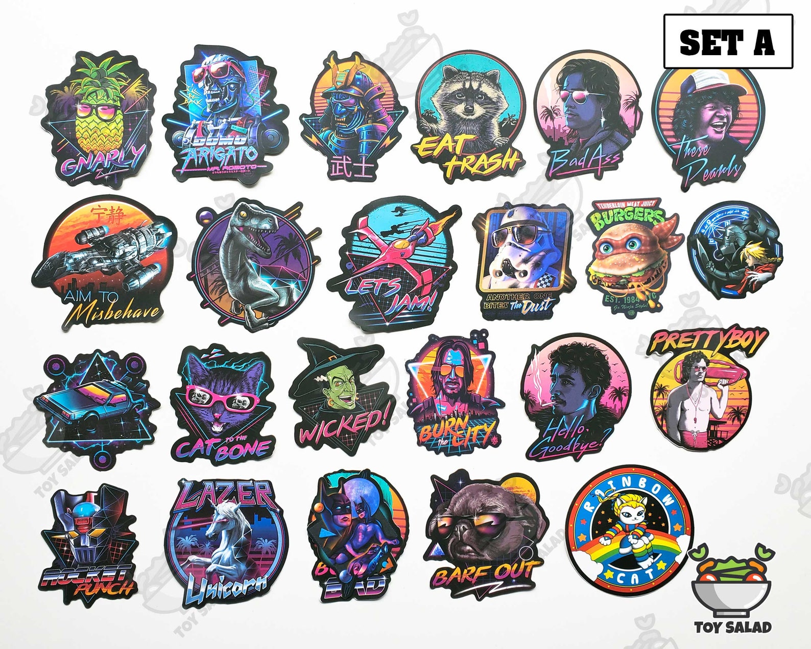 99 Pcs cyberpunk Sticker Pack Anime Stickers Etsy