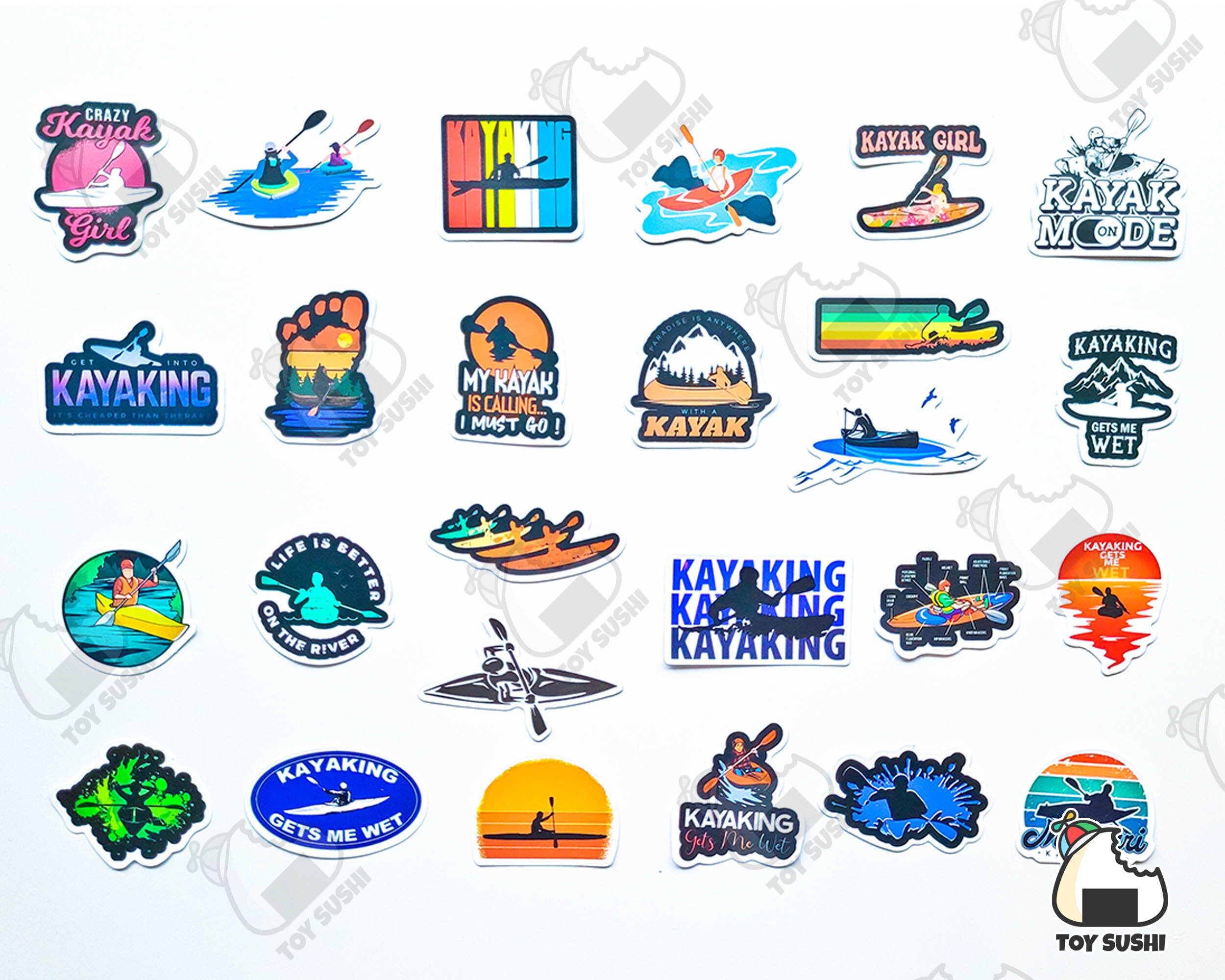 50 Pcs kayak Sticker Pack Beach Life Water Etsy
