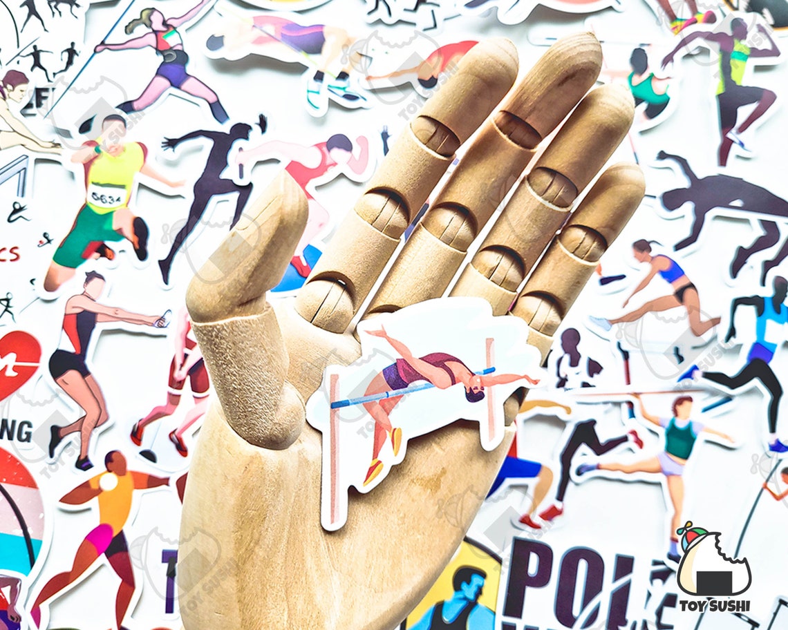 Track Meet Sticker 50 Pcs