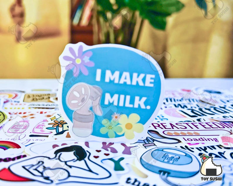 50 pcs "Breastfeeding Matters" Sticker Pack | Lactation Consultant | New Mom Gift Box | New Mom Card | Breast Pump | Expecting Mom Gift image 5