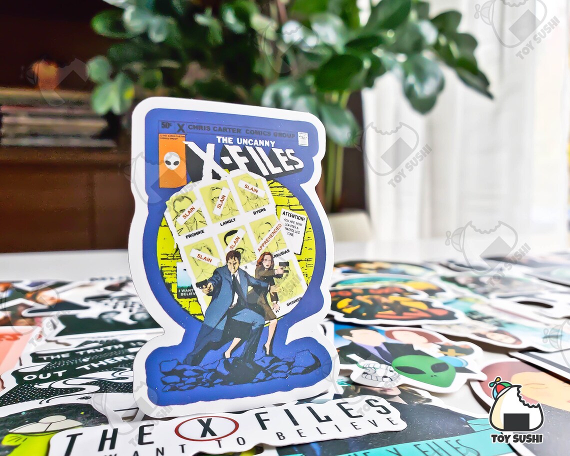 50 Pcs xfiles Sticker Pack Conspiracy Sci Fi Etsy