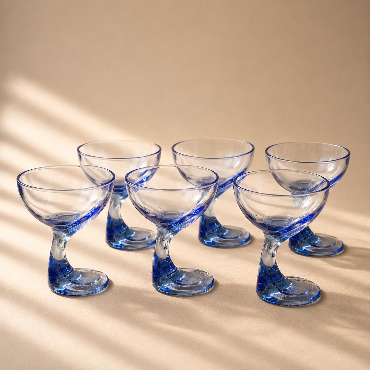 Bormioli Rocco Cobalt Blue Bowls - Etsy