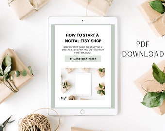 How To Start A Digital Etsy Shop - Complete Beginner's Guide To Etsy - Digital Downloads - Make Passive Income