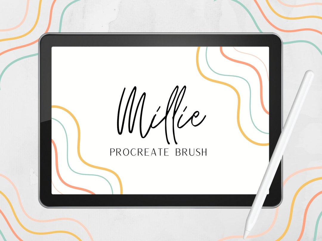 Millie Procreate Brush Monoline Brush Procreate Doodling Etsy
