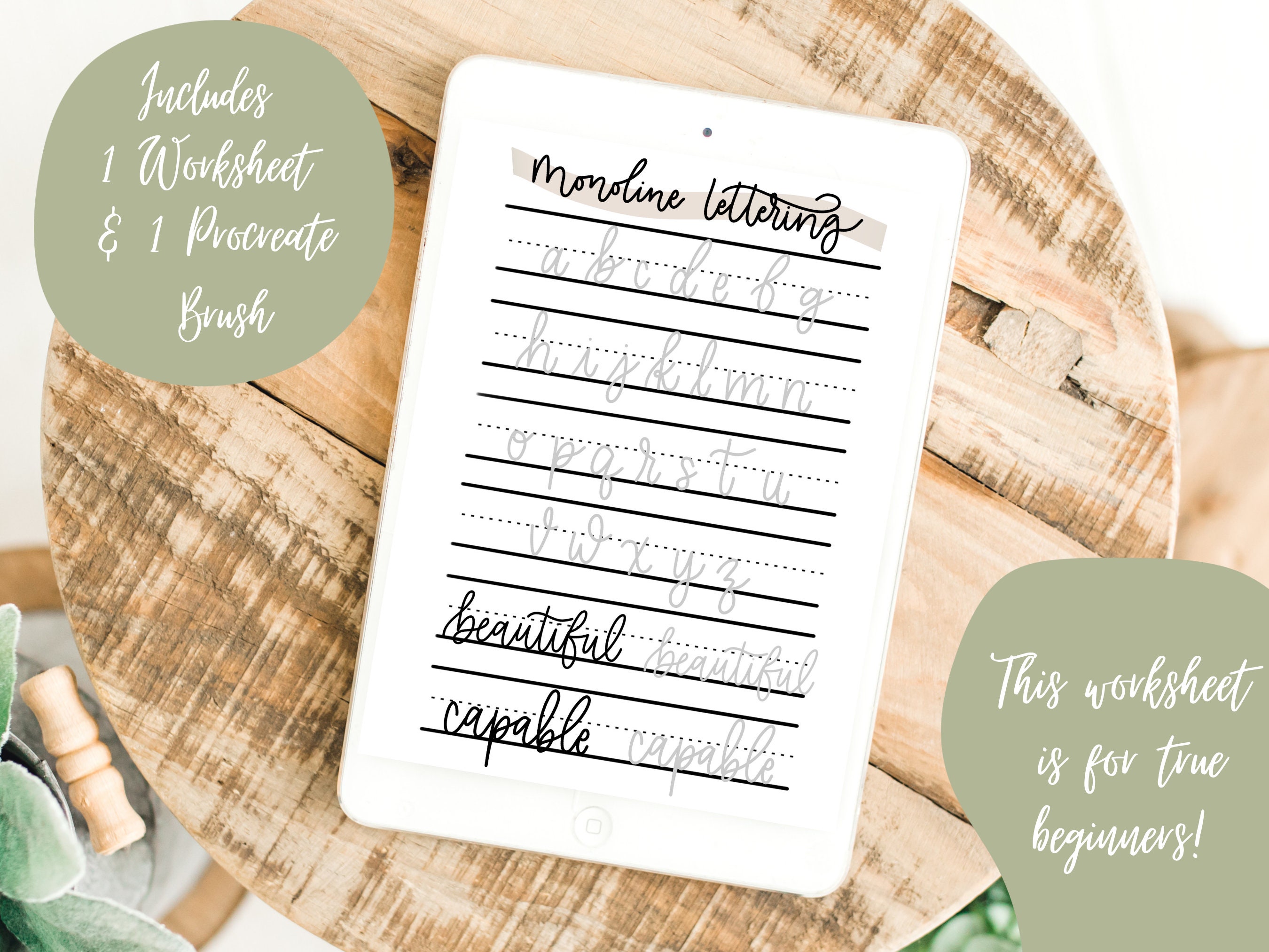 Daily Mindful Lettering Book 3: 30 Days of Affirmations for Your