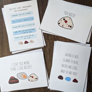 Rock Greeting Card Pack - Etsy