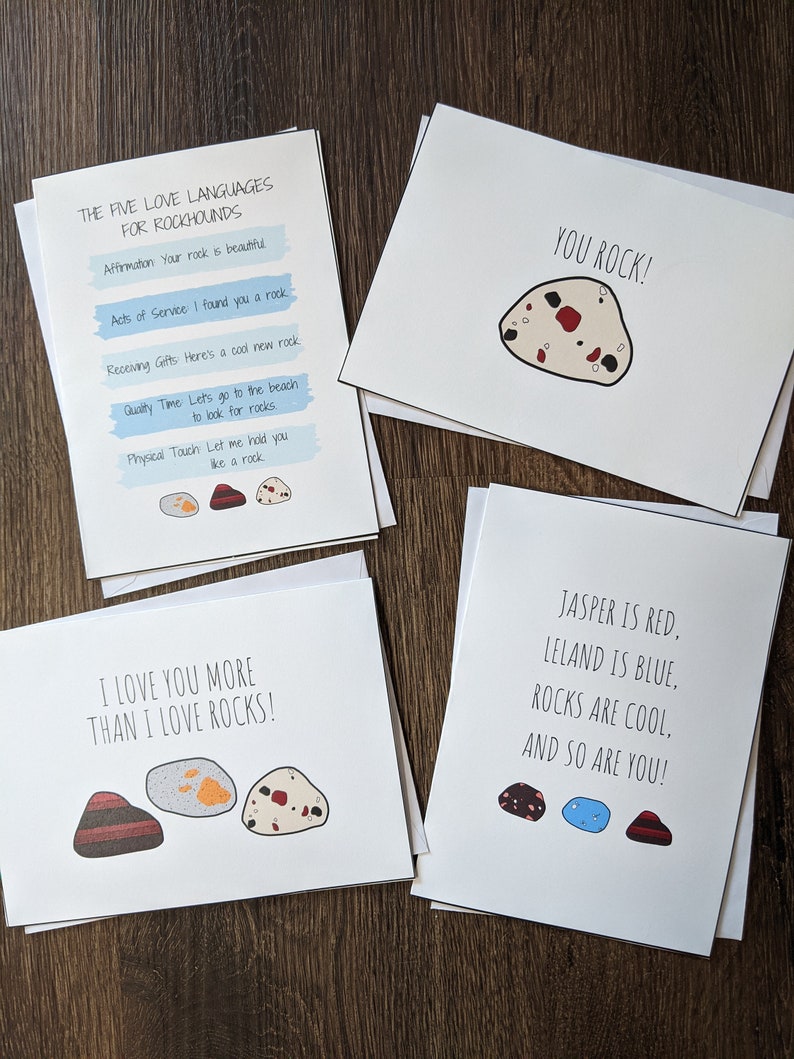 Rock Greeting Card Pack - Etsy
