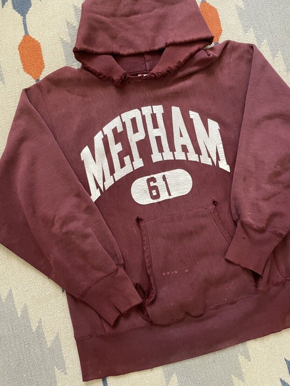 Vintage 1990s Champion Reverse Weave Hoodie Mepha… - image 1