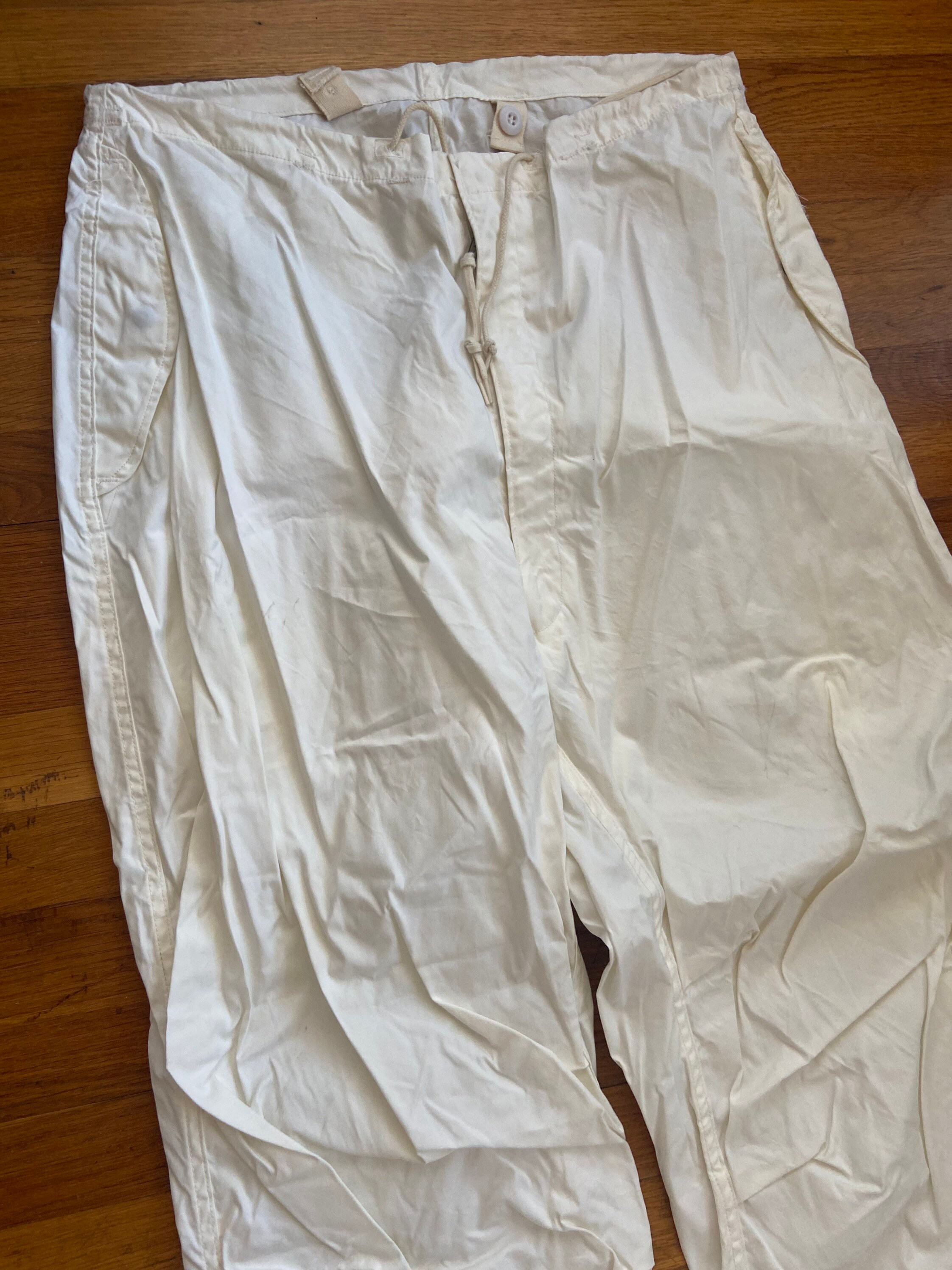 white military snow pants