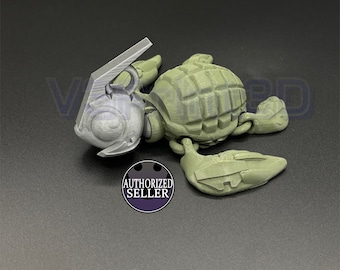Grenade Turtle Flexible toy, Sensory Toy, Fidget toy