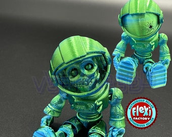Flexi Factory Zombie Astronaut Space Man, Authorized Seller, Sensory Desk Toys.