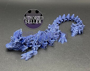 Autumn fall Flexible Articulated Dragon Serpent, Dragon toy, Dragon Fidget Toy, 3D printed as seen on tiktok