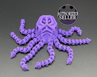 Flexible Octopus, Flexi animals, Octopus figurine, octopus display, Ocean themed decor, Articulated Octopus, Fidget toy