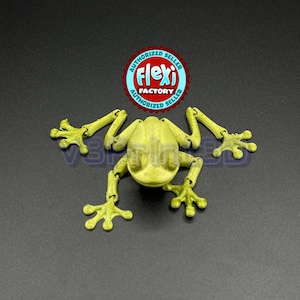 Articulated Flexible Frog Toy, Flexi Factory Authorized seller, Fun Toy for Kids Sensory Toy Gadget full movement toy. Desk decor, gadget.