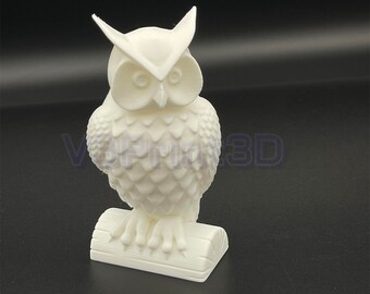Owl statue, Desk and home decoration, Owl theme decoration, 3D Printed. Owl Figurine art