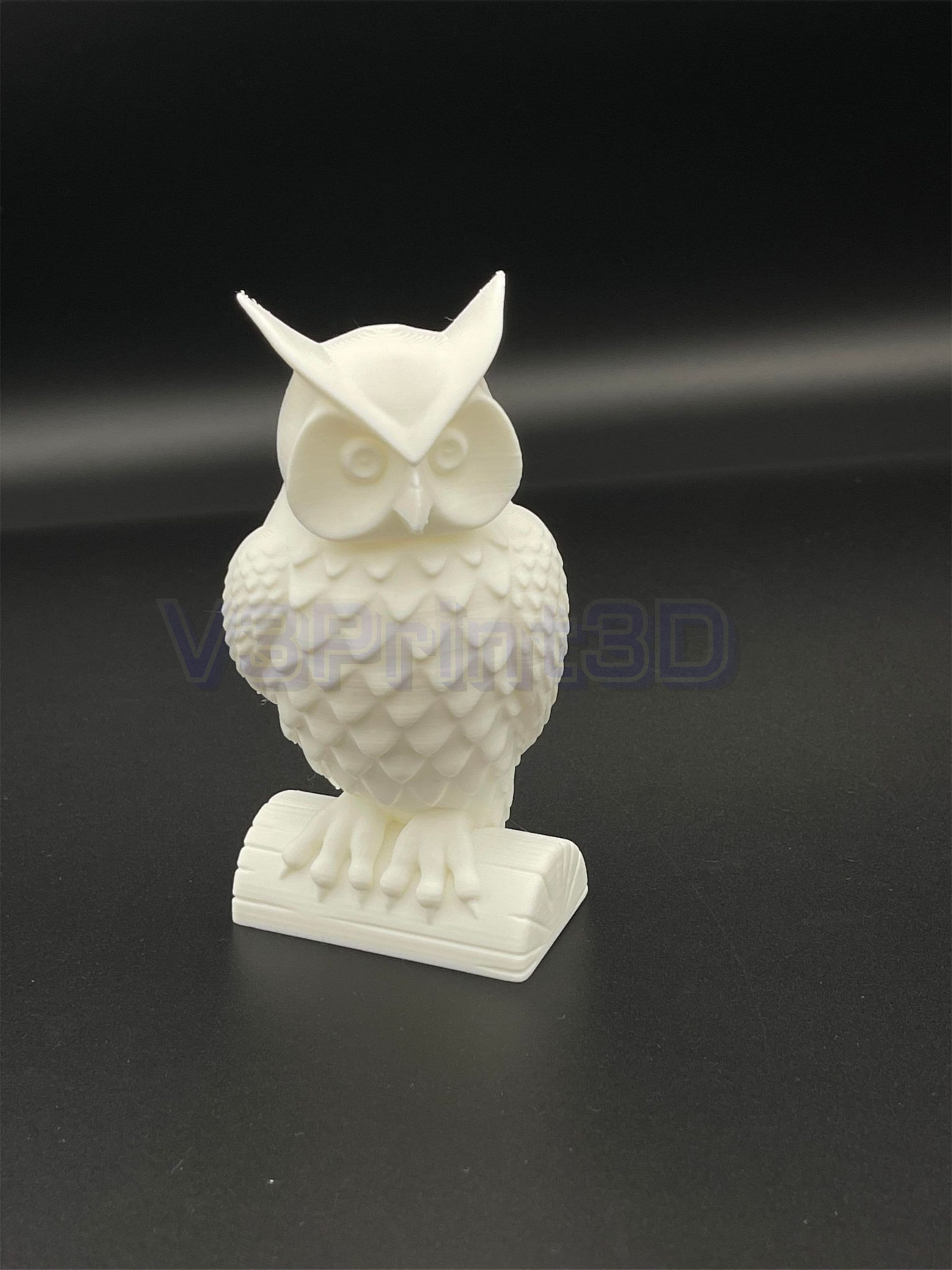 Owl statue, Desk and home decoration, Owl theme decoration, 3D Printed. Owl Figurine art