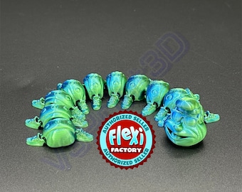 Flexi Factory caterpillar, Authorized Seller, Sensory Desk Toys, Garden Decor