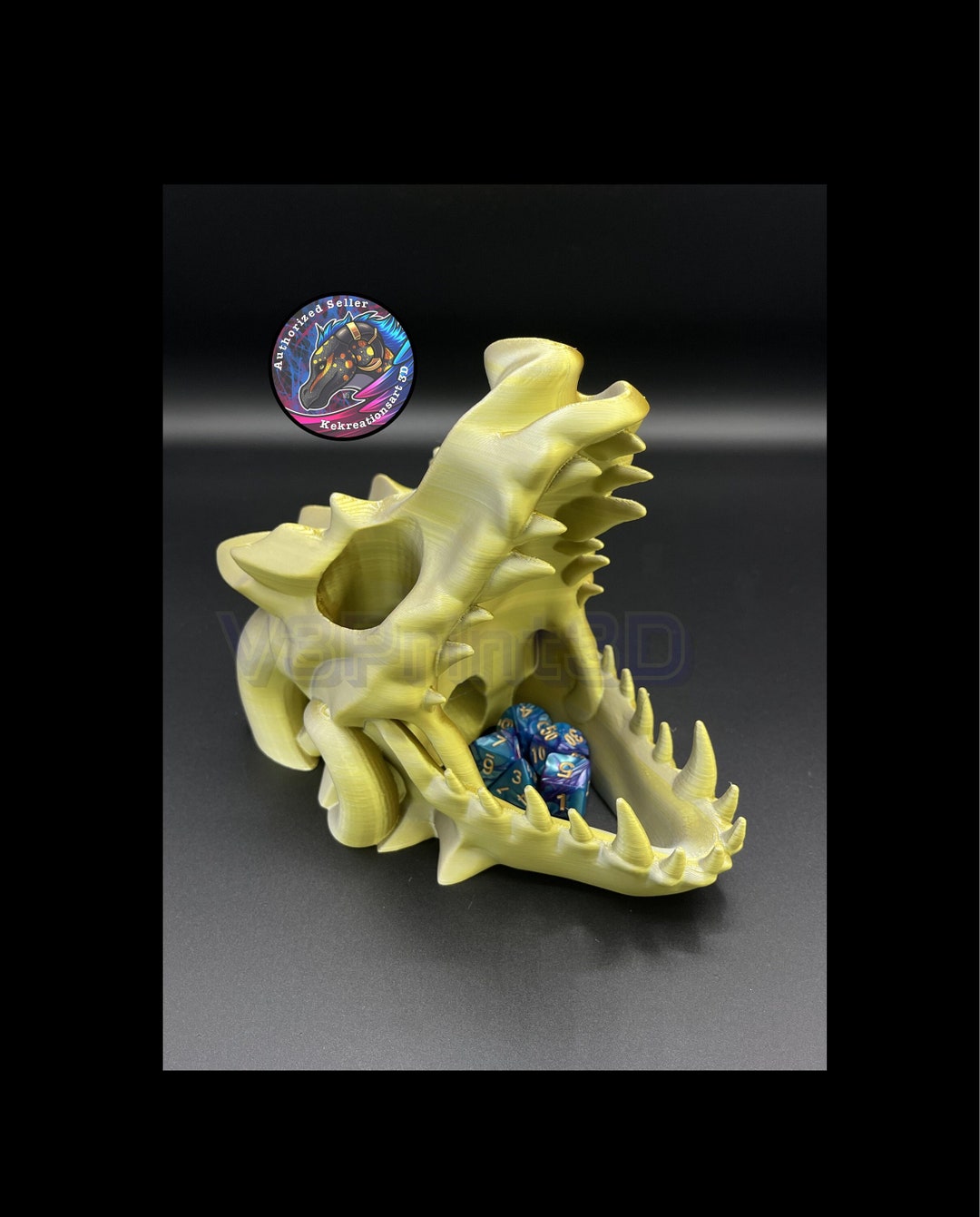 Dragon Head Dice Rolling Tower, DND Dice Roller for Table Top Games 3D