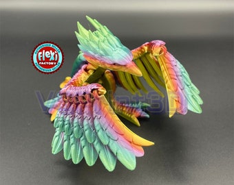 Gelede Phoenix, flexibel Phoenix-speelgoed, Flexi Factory Authorized Reseller, Leuk speelgoed voor kinderen, 3D-geprint, Fidget- en stresstafelspeelgoed