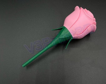 3D printed Rose Flowers, perfect gift idea for valentines day, mothers day, anniversary gift.  Artificial flowers with vase.