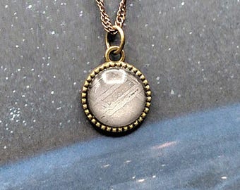 HELLO HIDDEN KITTY Aletai Meteorite Necklace - includes 21" chain and a sneaky secret!