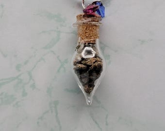 Dreaming of Diogenite Meteorite Bottle Necklace