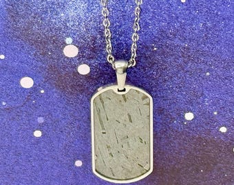 Topherspin Meteorites ETCHED IN SPACE Necklace- Aletai Meteorite Pendant with Led Light-up Jewelry Box
