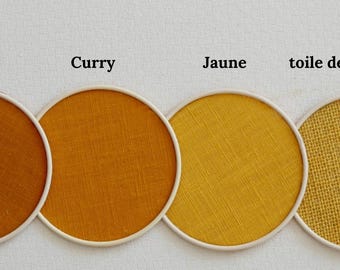 Nuancier échantillons de jaunes