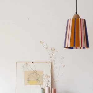 Capucine model suspension - hand-woven lamps - Single shade in woven yarn - woven suspension - woven table lamp