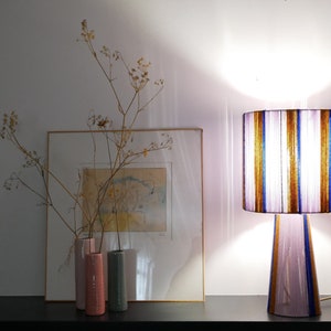 Thelma model table lamp hand-woven lamps Single woven yarn shade woven suspension woven table lamp image 7