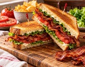 Printable BLT Sandwich Recipe Card, Classic Bacon Lettuce Tomato Lunch, Digital Download