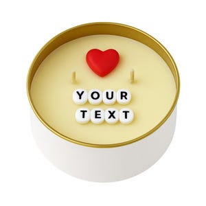 Personalized Hidden Message Candle – Custom Scented Gift for Birthday, Pregnancy Reveal, Anniversary, Proposal, Love Note, Gender Reveal