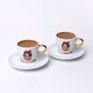 Kaave | Turkish Coffee Cup Set - A Traditional Turkish Gift-طقم فناجين قهوة تركية - هدية تقليدية تركية Porcelain Cup - New Design