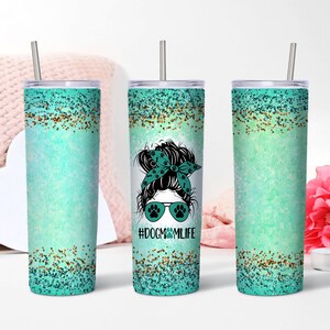 Messy Bun Dog Mom Life 20oz tumbler
