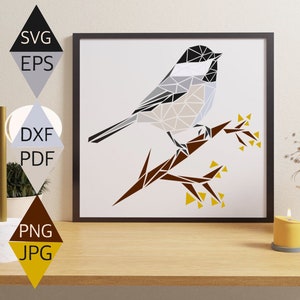 Bird SVG, Black Capped Chickadee SVG, Chickadee Bird SVG, Printable Black Bird Art Print, Wildlife Clipart, Cricut, Black Bird Png ,Bird pdf