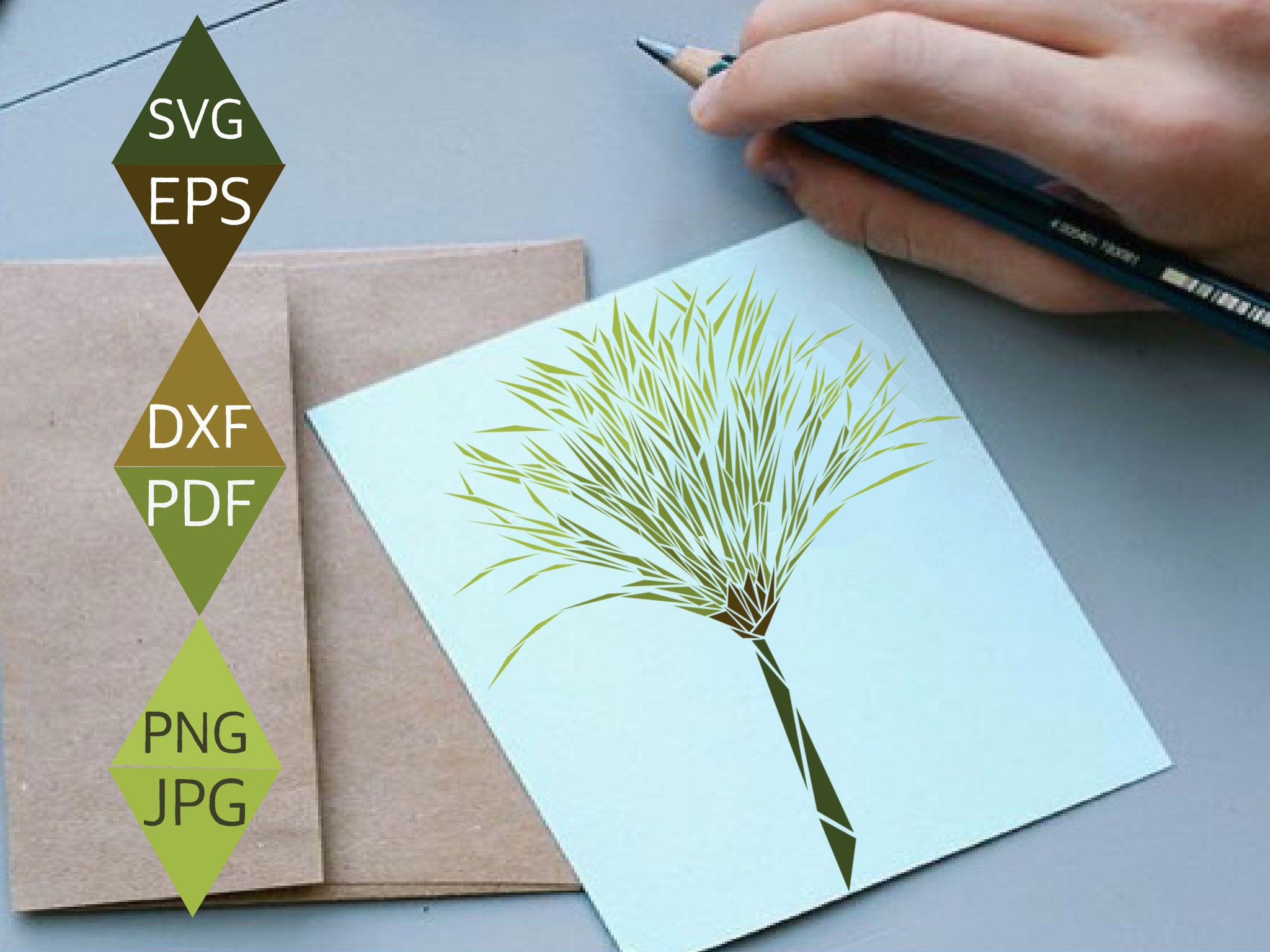 Papyrus Svg Green Papyrus Svg Papyrus Plant Svg Tropical - Etsy