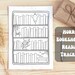 Horror Printable Bookshelf Bookmarks, Reading Tracker, Coloring ...