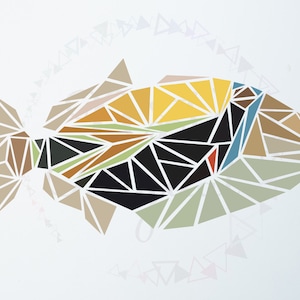 Reef Triggerfish Svg, Fish Svg, Tropical Island Fish Svg, Hawaii Fish Png, Fish Cutfile, Humu Humunukunukuapua&#39;a Svg, Pacific sea Mosaic svg