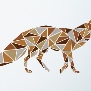 Rustic Fox SVG: Geometric Forest Animal Clipart (Digital Download)