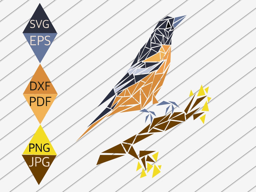 Bird SVG Baltimore Oriole SVG Orange Bird SVG Bird Print - Etsy