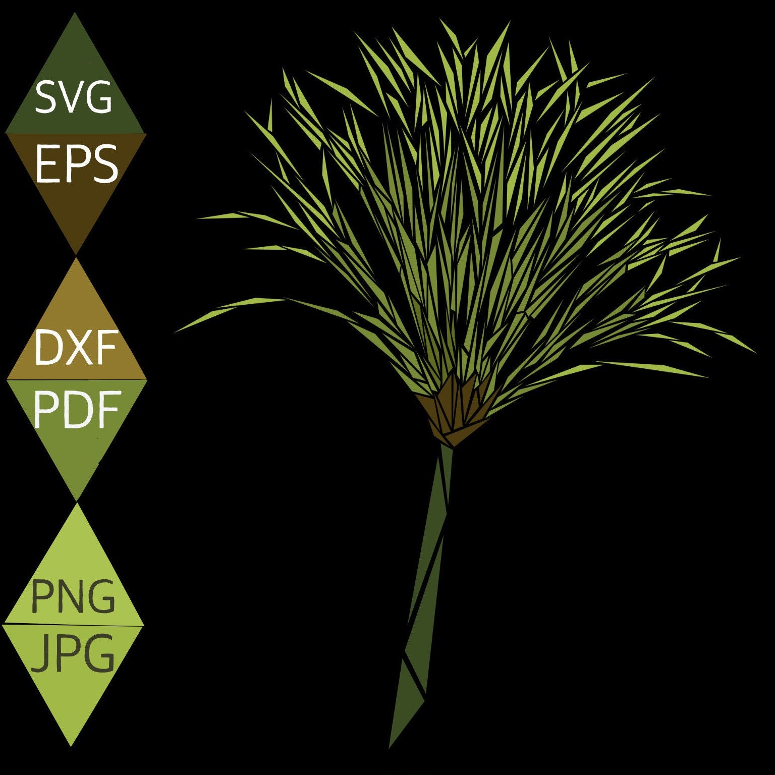 Papyrus Svg Green Papyrus Svg Papyrus Plant Svg Tropical - Etsy Australia