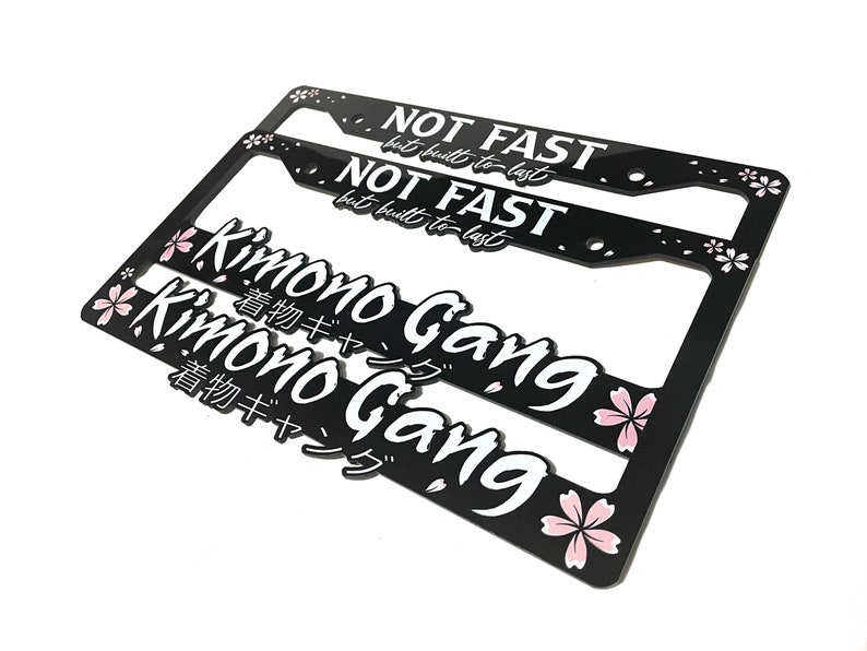 Kimono Gang License Plate Frame 