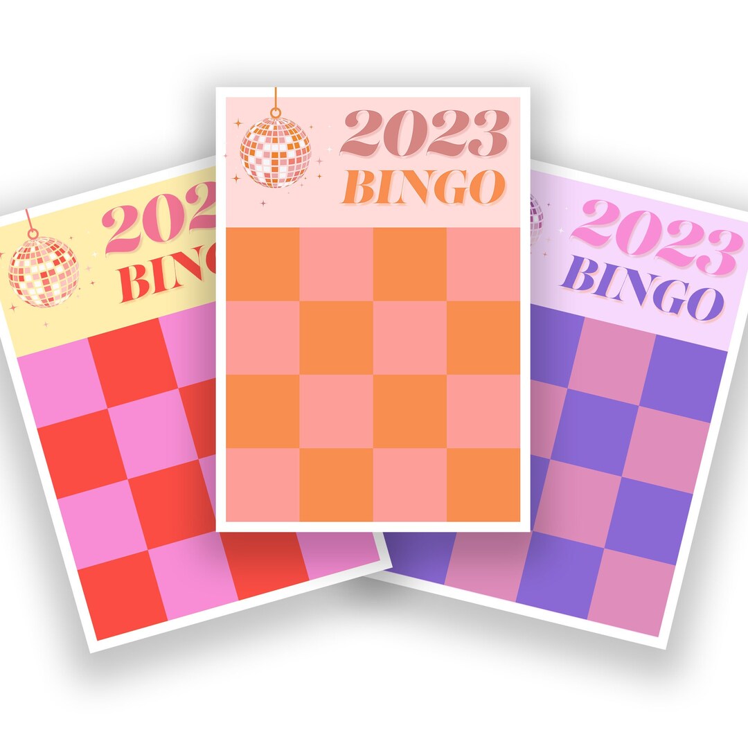 2023 Goal Bingo Card Goal Vision Board Printable Vision Etsy Australia