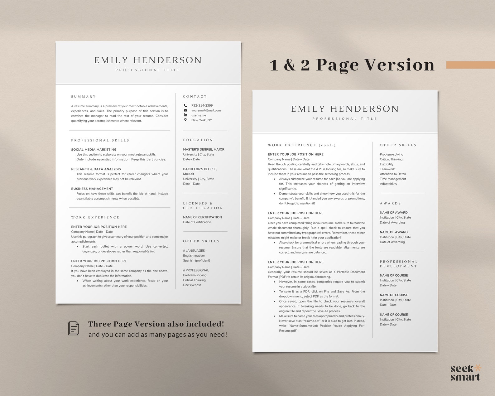 Combination Resume Template Word Google Docs Apple Pages Mac Skills Il 1588xN.3766052931 7waz 